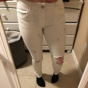 White Skinny Jeans Charlotte Russe